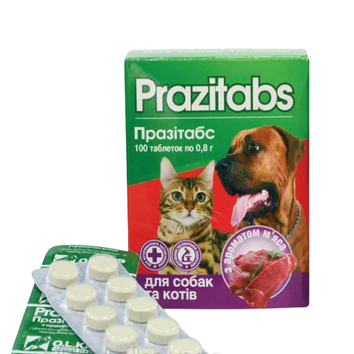 Prazitabs Worming Tablet For Dogs & Cats ( 1 Tablet )