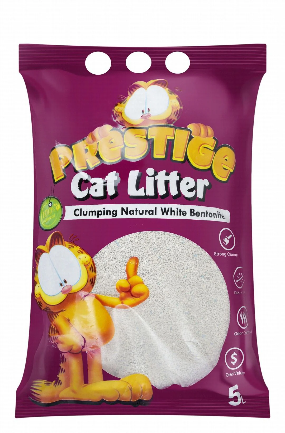 Prestige Natural White Bentonite Clumping Cat Litter Scent 5 L - Image 4