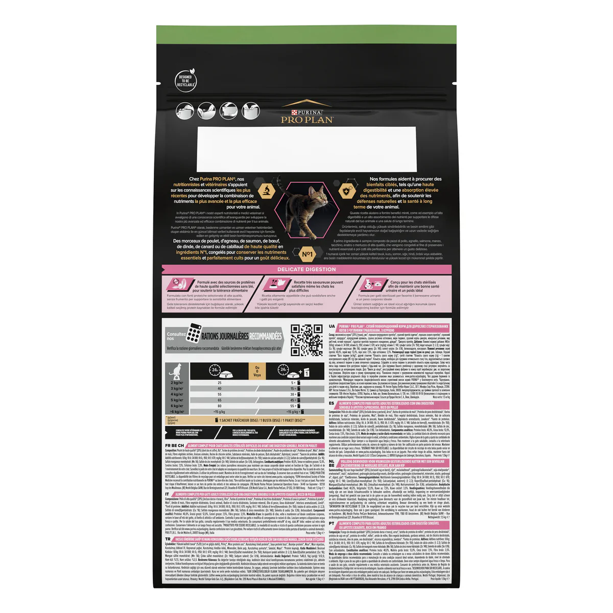 PURINA® PRO PLAN® Sterilised Adult 1+ year Rich in Chicken Dry Cat Food - 1.5 KG - Image 4