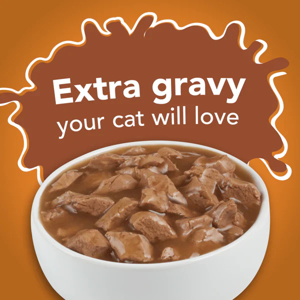 Purina Friskies Extra Gravy Chunky With Chicken In Savory Gravy Wet Cat Food 156g - Image 2