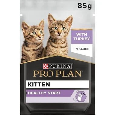 Purina Pro Plan Kitten, Wet Cat Food, Turkey in Gravy 85g