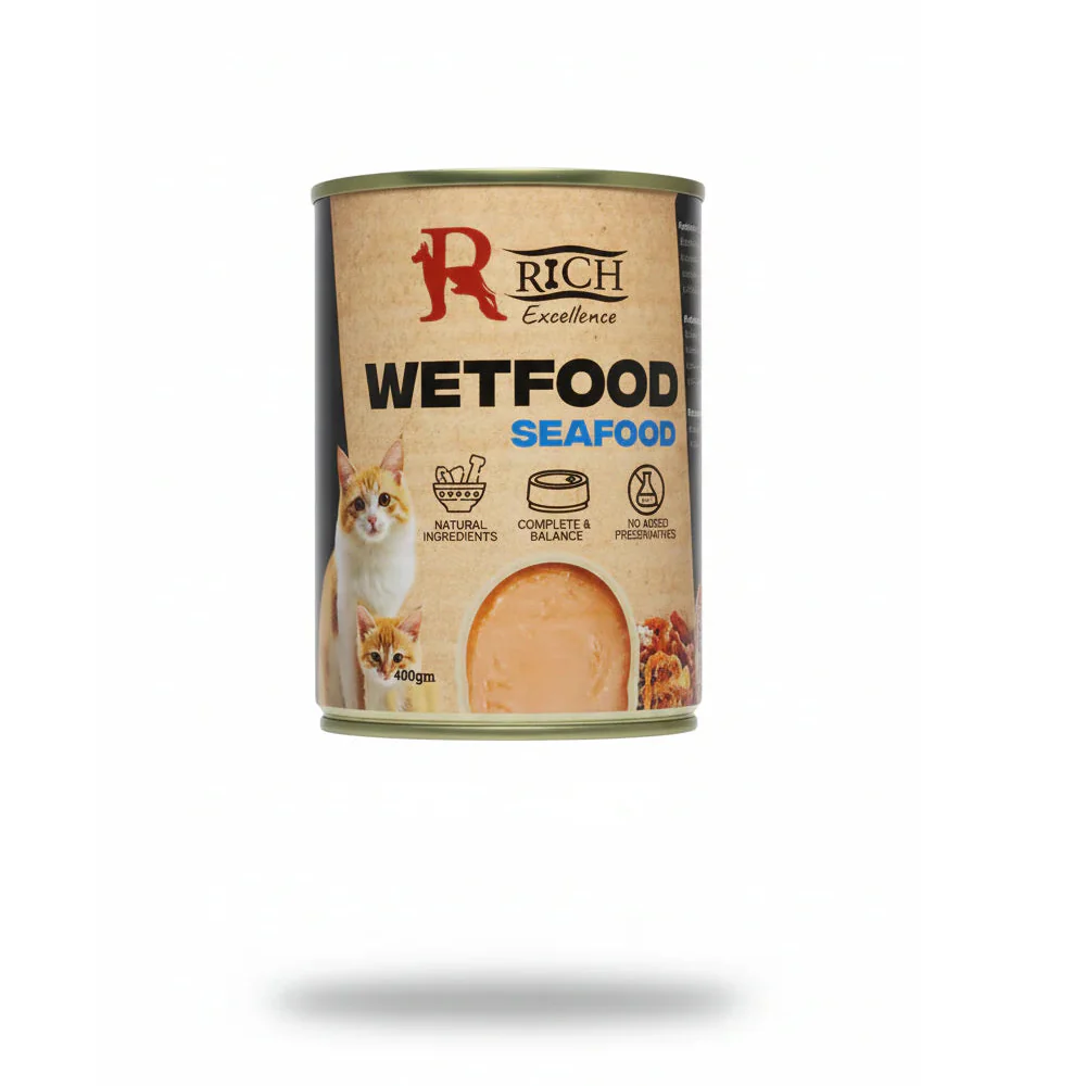 Rich excellence wet food cat flavor seafood 400 gm