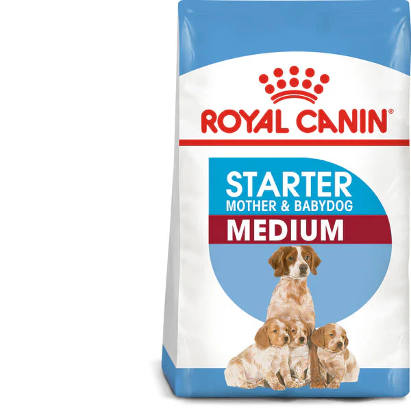 Royal Canin Medium Starter Mother and Baby dog (4kg) - for medium dogs - Adult weight between 11 and 25 KG. Mother during gestation and lactation - weaning puppies up to 2 months