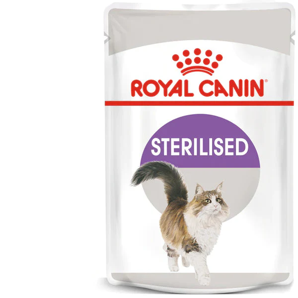 Royal Canin Sterilised – Wet food for neutered adult cats in Gravy (85gm / Pouch)