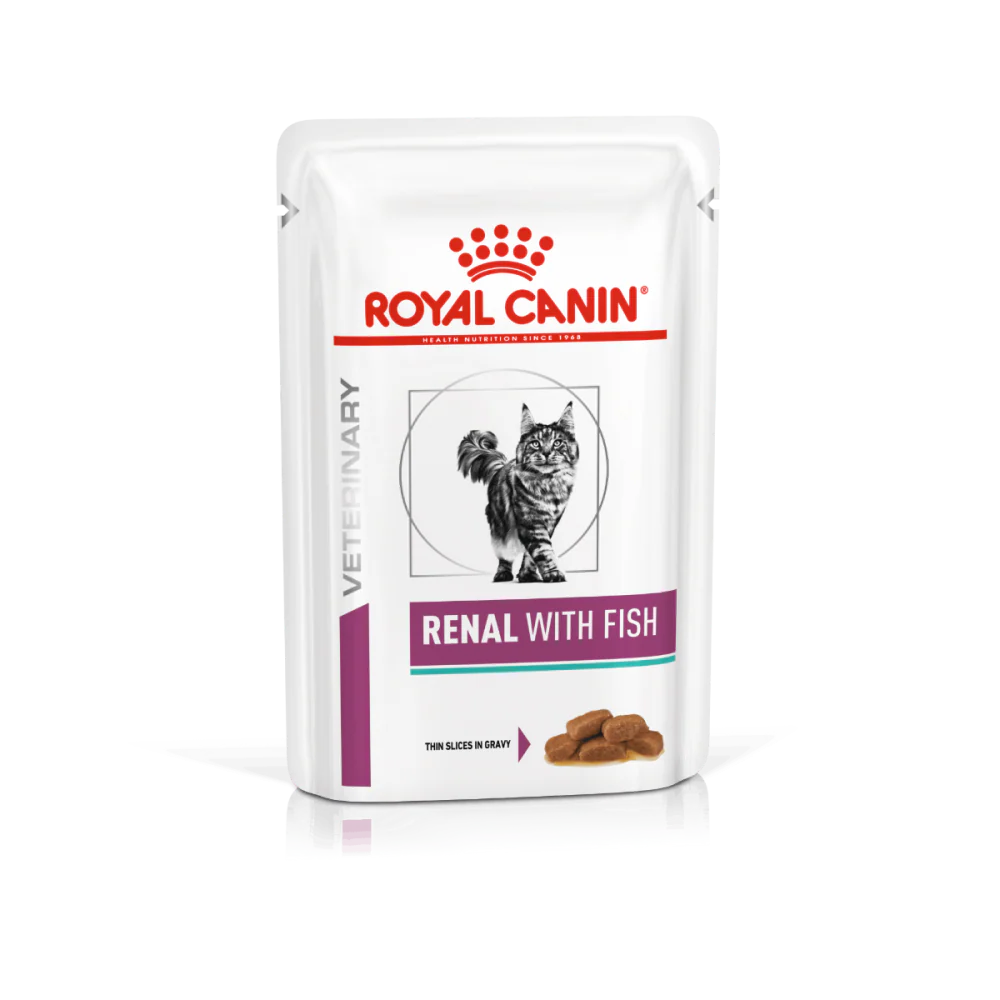 Royal Canin Wet Cat Food _Veterinary Diet Feline Renal with Fish (85gm / Pouch)