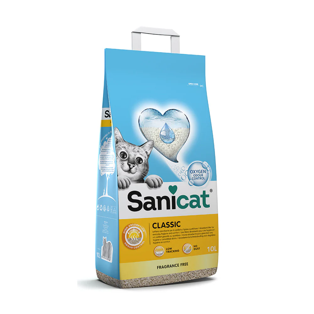 SANICAT Classic Fragrance Free Cat Litter 5L