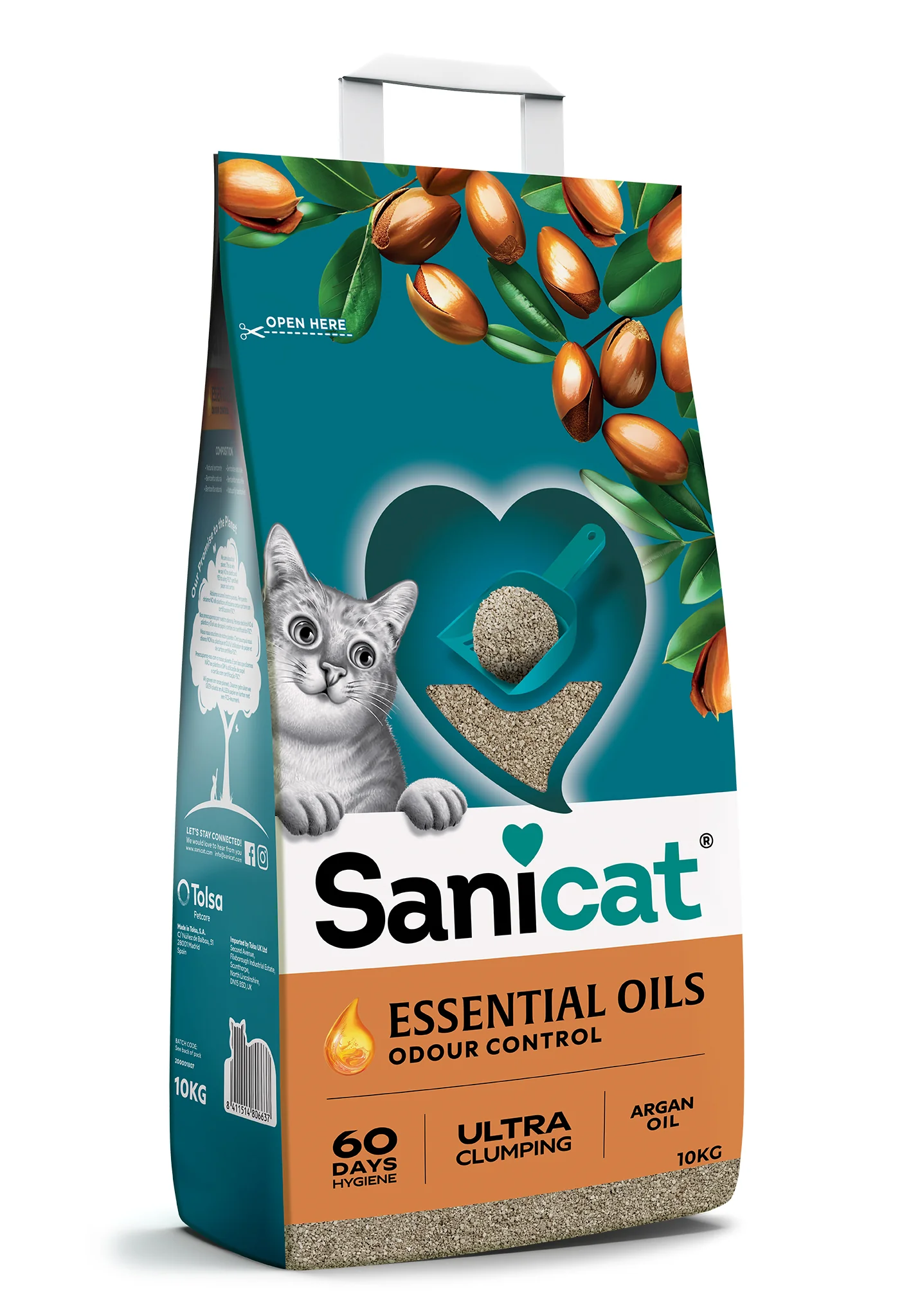 SaniCat Ultra Clumping Litter Essential Oils 10KG - Image 3