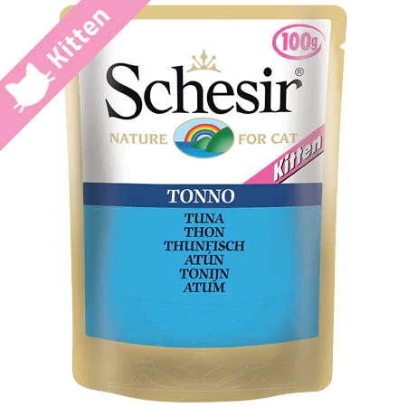 Schesir Natural Kitten Food Tuna Pouches 85g