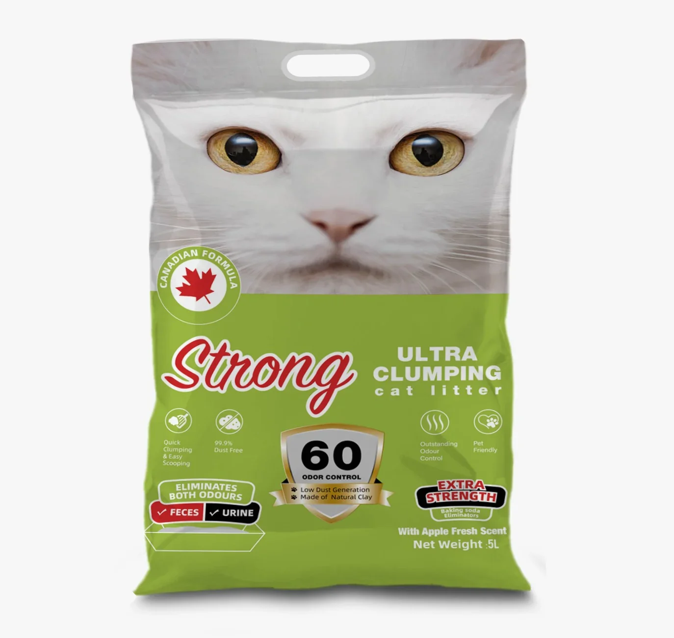 STRONG Ultra Clumping CAT LITTER 5L