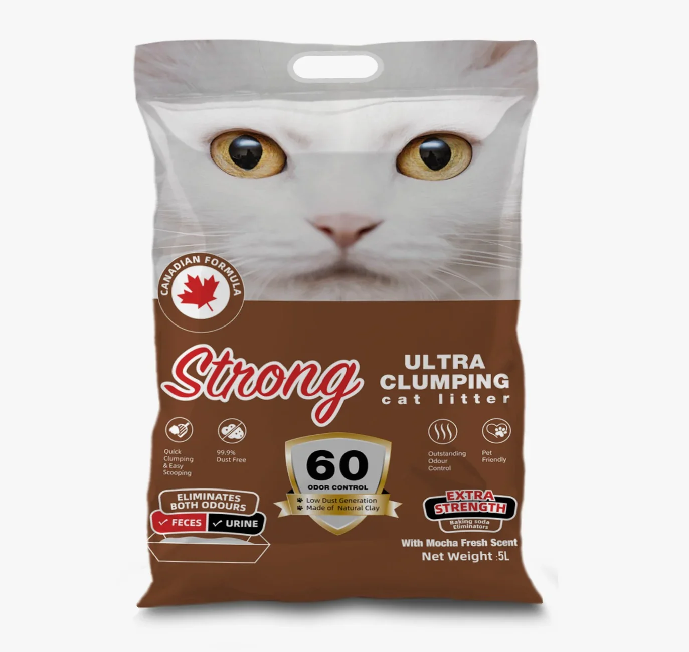 STRONG Ultra Clumping CAT LITTER 5L - Image 3