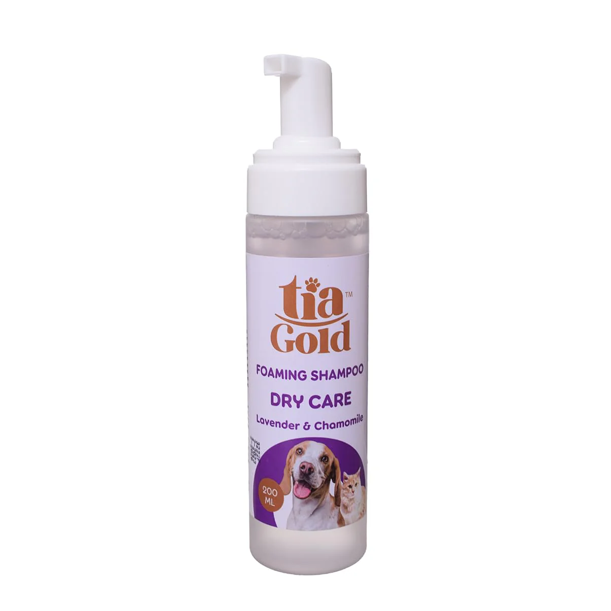 Tia Gold Foaming Shampoo Dry Care Lavender and Chamomile 200ml