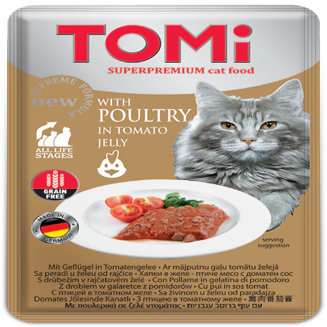 TOMi 100g pouch – poultry in tomato jelly