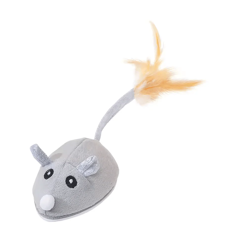 USB Charging Cat Interactive Toys Simulation Mouse Cat Toys Funny Teasing Automatic Cat Toys Smart Automatic Toys Pet Cat Toys