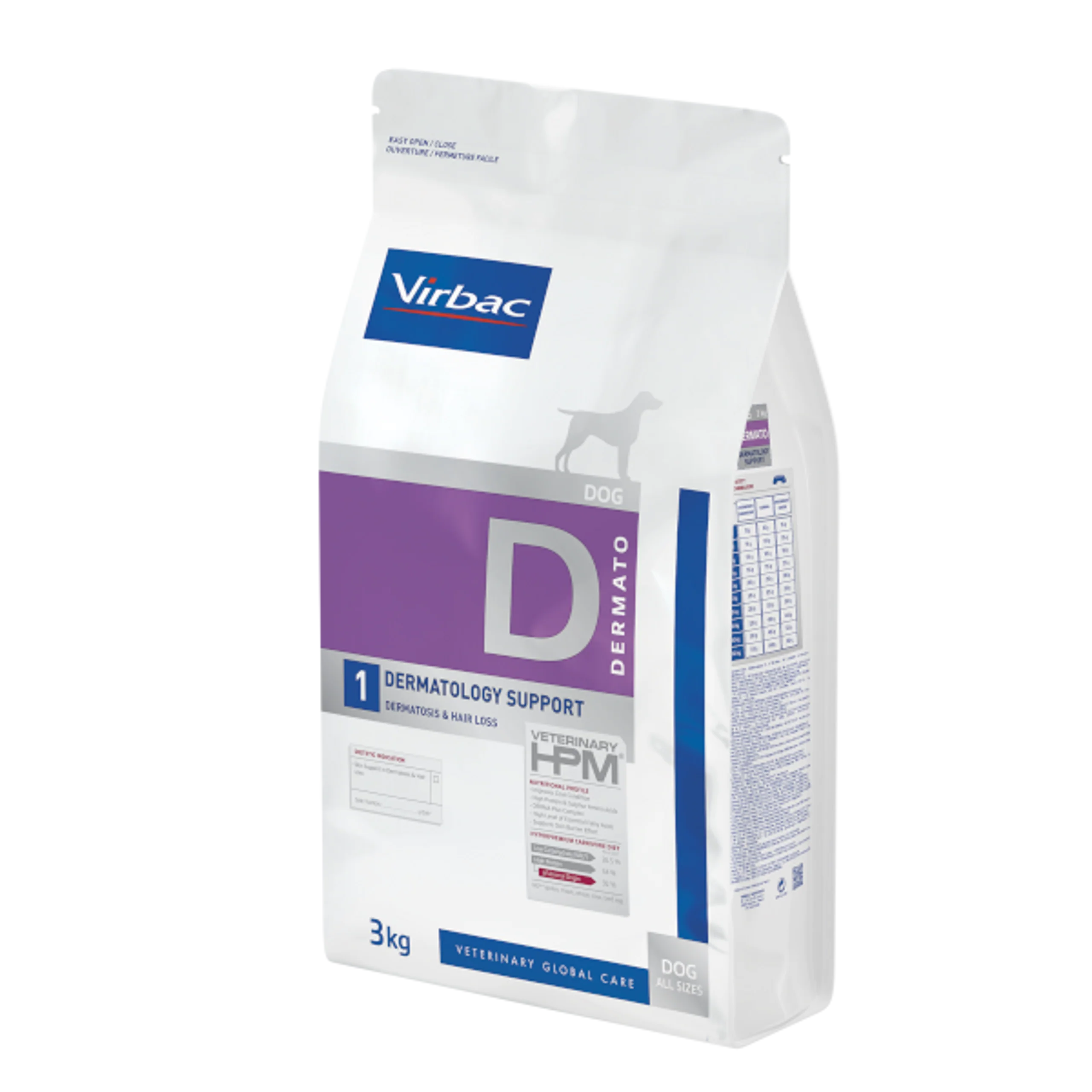 Virbac Dog Dermatology Support D1 (3kg)