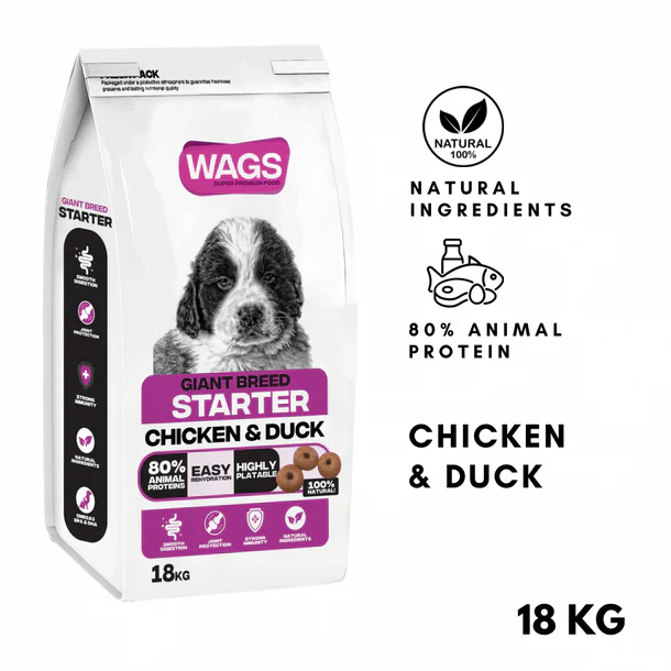 WAGS Dry food For Giant Breed - Starter (4kg/18kg) - Image 2