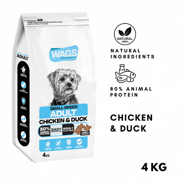 Wags Dry Food For Small Breed Adult With Chicken And Duck 1kg-4Kg - Image 3