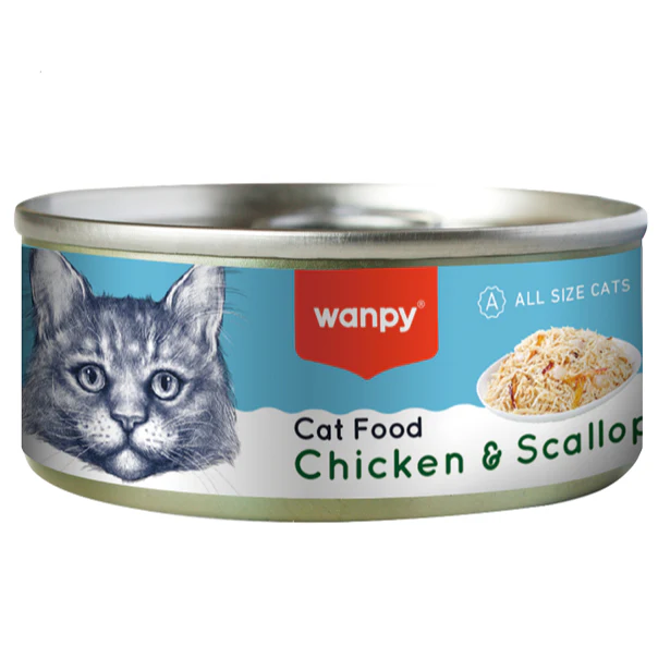 Wanpy Cat Food Chicken & Scallop 95g