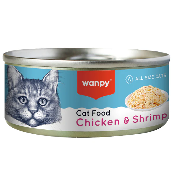 Wanpy Cat Food Chicken & Shrimp 95g