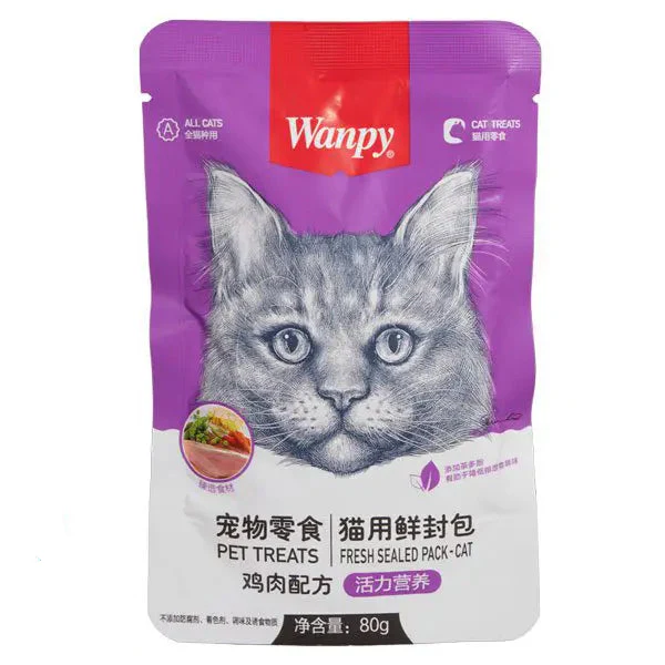 Wanpy Chicken & Vegetable Cat 80g