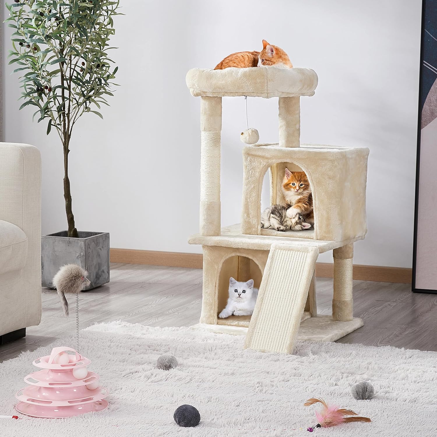 Yaheetech 95*50*50cm Cat Tree Cat Tower - Image 3